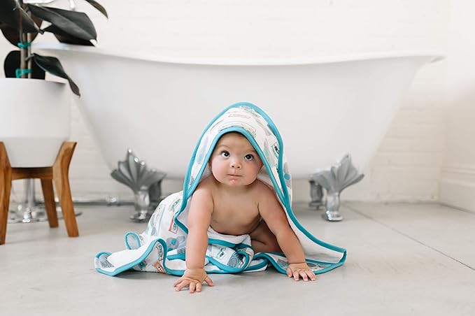 Copper Pearl Premium Knit Hooded Bath Towel with Terry Cloth Interior Bruno
