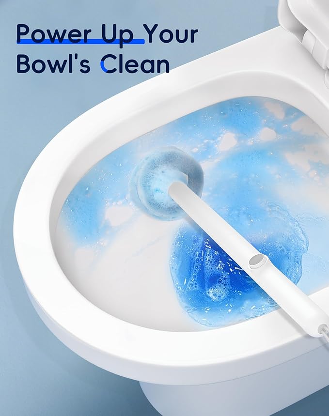 Disposable Toilet Cleaning System - Toilet Wand Kit with 18 High-Performance Refills, Wall Mounted Toilet Brush and Holder for Deep Cleaning Bathroom