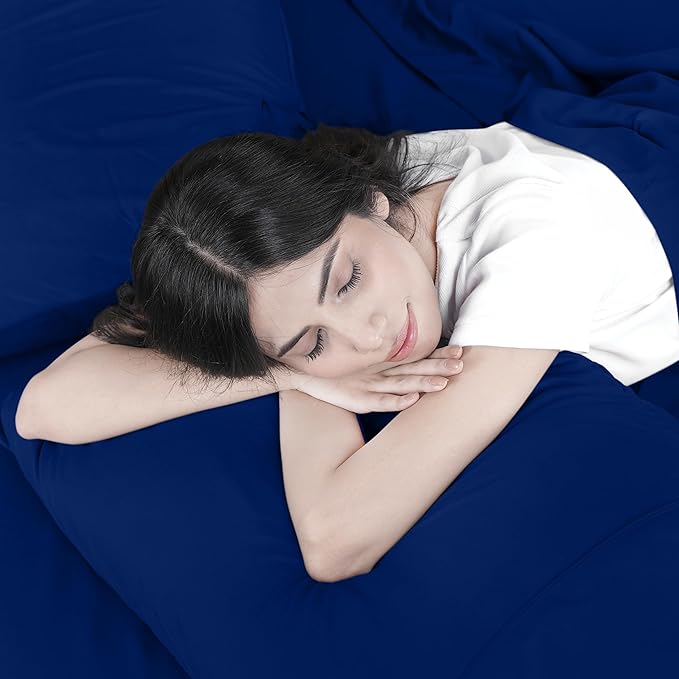 Utopia Bedding Queen Sheet Set – 4 Piece Bed Sheets for Queen Size Bed, Soft and Breathable Microfiber, Includes 1 Fitted Sheet, 1 Flat Sheet and 2 Pillowcases (Royal Blue)