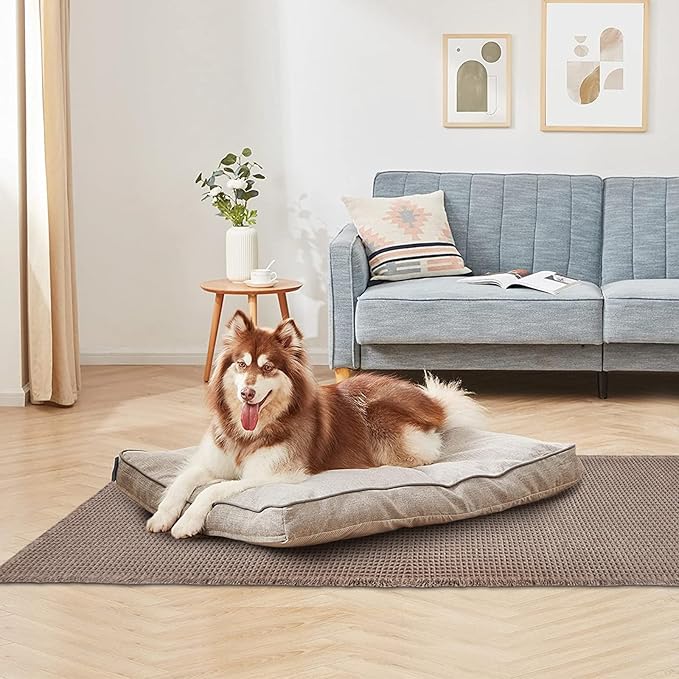 ZALL Tan Waffle Bath Mat,Super Absorbent Non Slip Long Bathroom Runner Rug,Brown 24X72inch,Machine Washable Ultra Soft Floor Mats