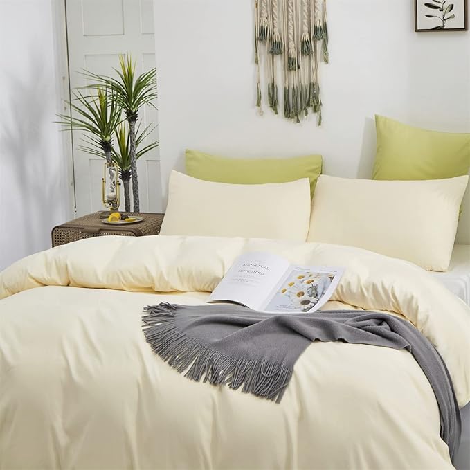 Cottonight Ivory White Comforter Set California King Beige Bedding Comforter Set Cal King Off White Solid Blanket Quilts Modern Soft Breathable 3 Piece Women Men Bedding Set
