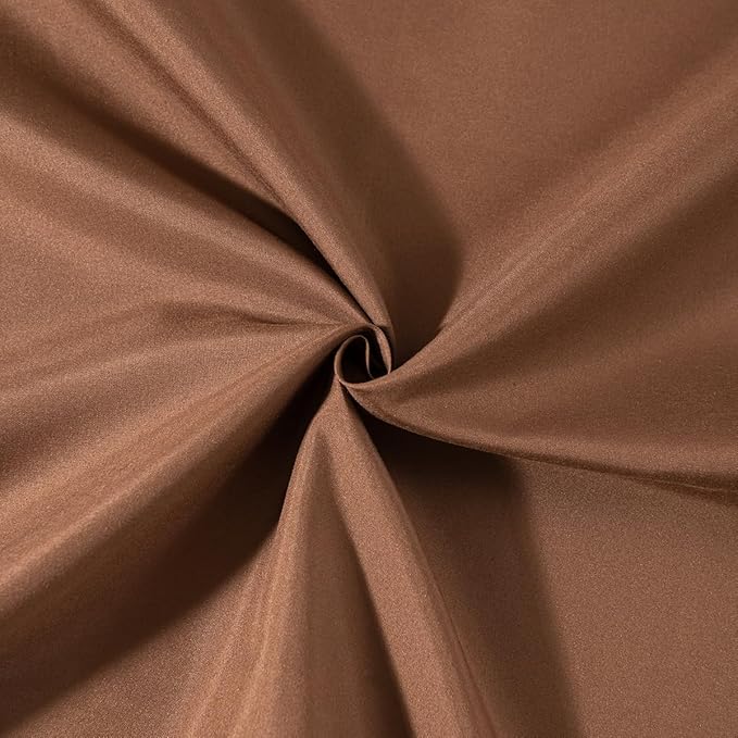 Brown Ruffled Bed Skirt - Full Size with Split Corners, 18 Inch Drop