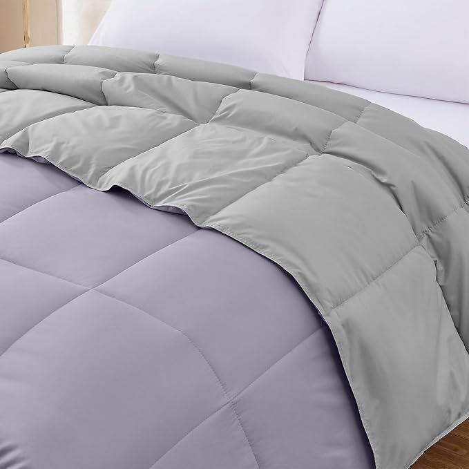 Modern Threads Down Alternative Reversible Comforter Purple/Silver King