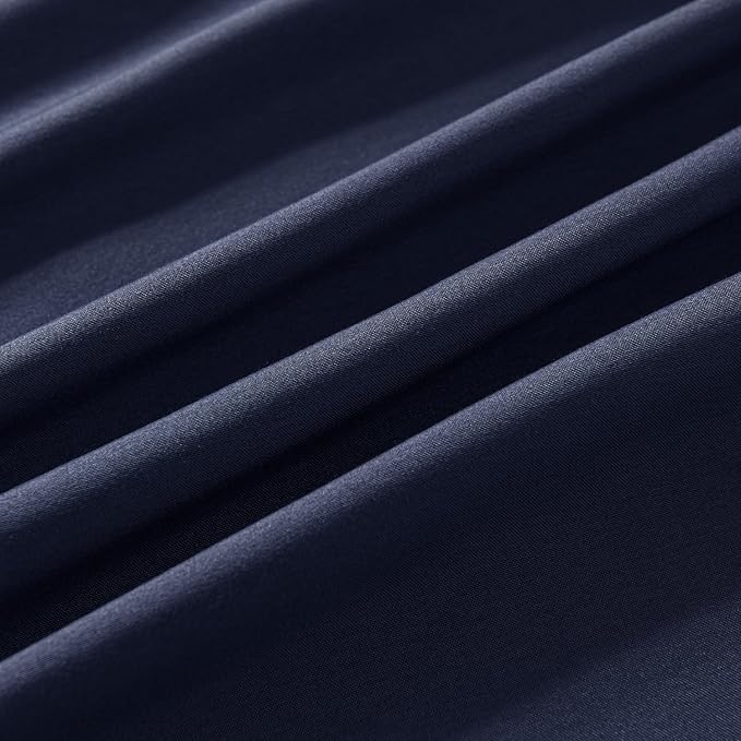 Bed Skirt King Size Ruffled Bed Skirts with Split Corners,12 Inch Drop Dust Ruffle Bed Skirt with Platform,Blue
