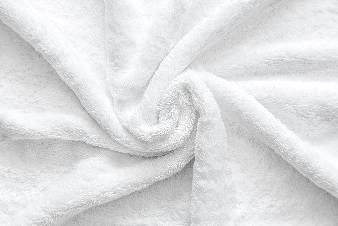 American Veteran Towel, Hand Towels for Bathroom Set of 4, 100% Cotton Turkish Hand Towel Sets, Soft Hand Face Towels, White Hand Towels