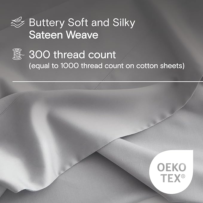 DOZ Duvet Cover Set, 100% Viscose derived from Bamboo, Organically Grown, Buttery Soft, Cooling Duvet Covers, High GSM, 1 Duvet Cover and 1 Pillowcase, 70"x90" (Storm, Twin/Twin XL)