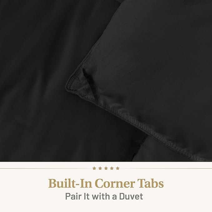 Lavish Comforts Luxury Hotel Plush Fluffy Black Comforter - 104" x 86"