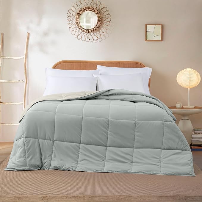 Modern Threads Down Alternative Reversible Comforter Sage Green/Cream Twin