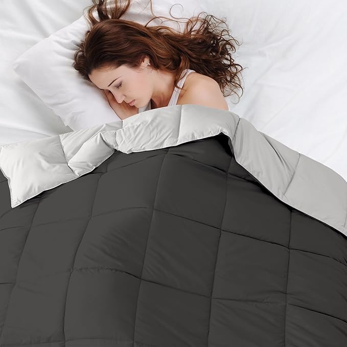 Modern Threads Down Alternative Reversible Comforter Dark Gray/Gray Queen