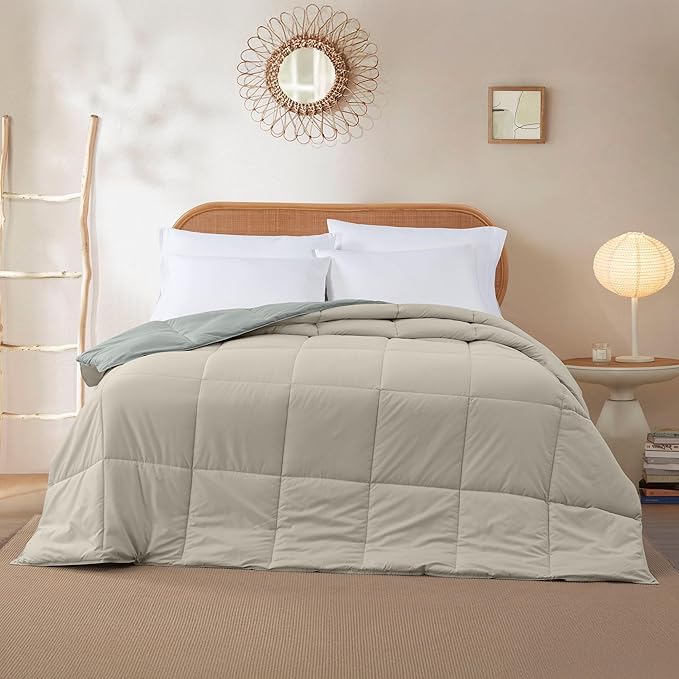 Modern Threads Down Alternative Reversible Comforter Sage Green/Cream California King