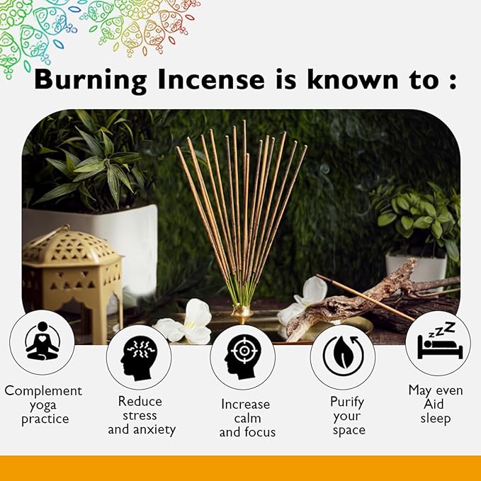 Simply Vedic Agar Oudh Incense Stick (Approx 135 Sticks, 250 Grams) Premium Handmade Agarbatti with Insense Holder| Lasts 45 Minutes| for Aromatherapy, Meditation, Yoga, Home & House Decor- Gift Set