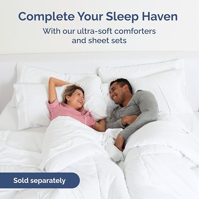 Wrap Around Dust Ruffle Bed Skirt - Navy Blue - Twin/Twin XL Size Beds with 12 Inch Drop - Elastic Strap - Adjustable Pleated Bedskirt with Brushed Fabric and Wrinkle Free - Women, Men, Kids & Teens