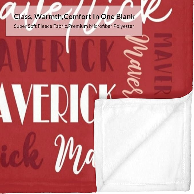 Name Blanket Personalized Blanket for Adult Kids Flannel Customize Throw Blanket Custom (Color 16, 60 x 80 Inches)
