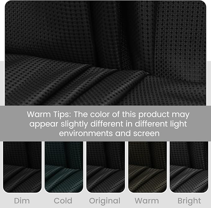 No Hook Shower Curtain with Snap in Liner Set Waffle Shower Curtain for Bathroom Hotel Style Fabric Waterproof Inner Liner，71" W x 74" H, Black