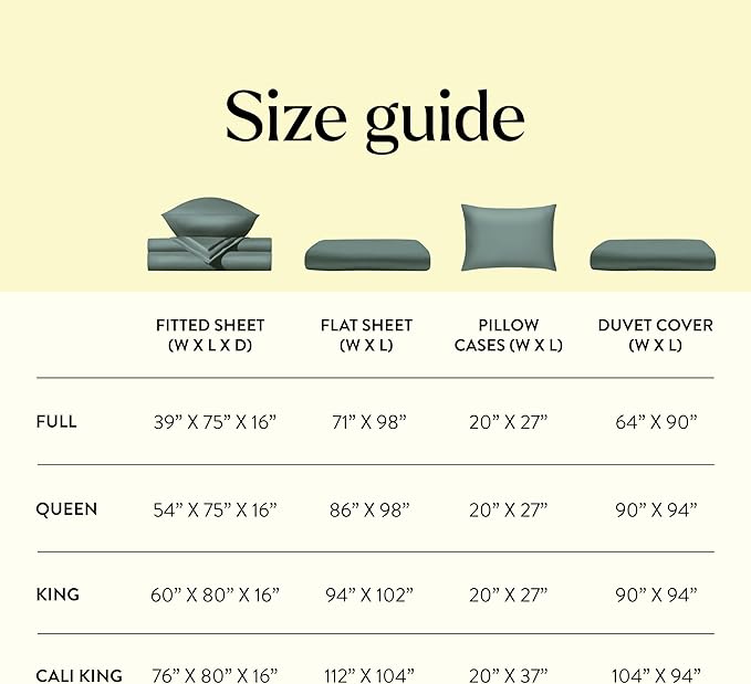Miracle Made Extra Luxe Soft Cooling Pillowcase, 2-Piece Silver-Infused Cotton Fabric – Lightweight, Thermoregulating, Breathable Cover for Sensitive Skin, King/Cali King Size, Sage Green