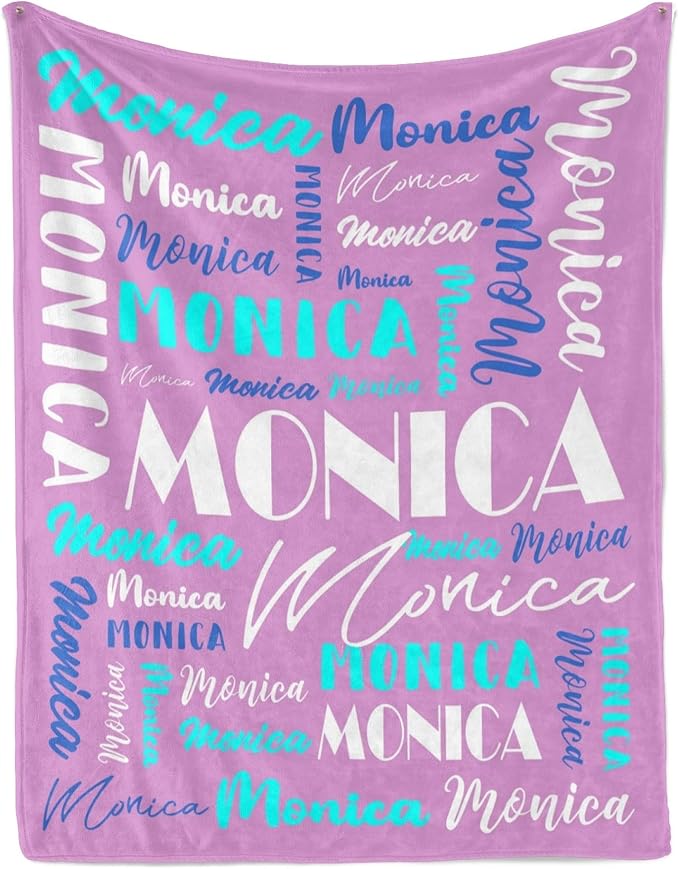 Name Blanket Personalized Blanket for Adult Kids Flannel Customize Throw Blanket Custom (Color 27, 30 x 40 Inches)