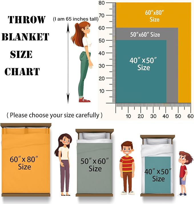 Bear Blanket Throw for Adult, Soft Animal Gifts for Women and Men, 50×60 Inches, Cabin Rustic Lightweight Fleece for Bed and Home Decor, No-Pilling