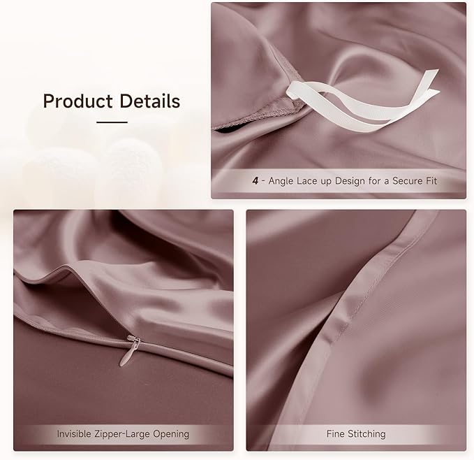 THXSILK 100% Pure Mulberry Silk Duvet Cover Set 3 Piece, 6A+ Grade Luxury Soft Bedding Silk Sheets for Hair and Skin, 1 Pcs Duvet/Quilt/Comforter Cover with 2 Zippered Pillowcases (Purple, Cal. King)
