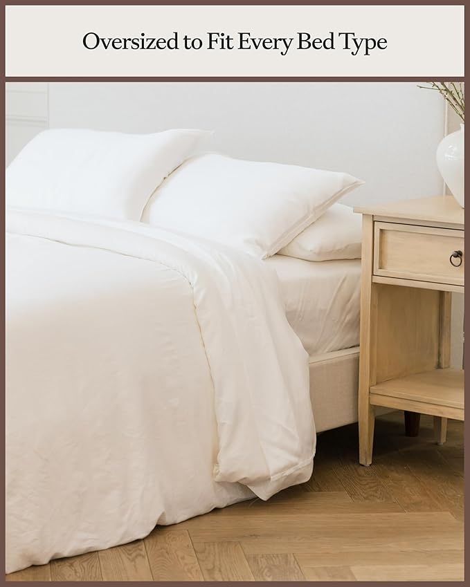 Cozy Earth 68 by 86-Inch Duvet Set, Twin