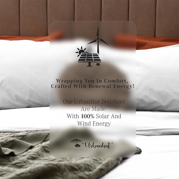 URBANHUT 1000 Thread Count Egyptian Cotton Sheets Damask Striped Full Size, Long Staple Soft & Breathable, 4 Pc Bed Sheet Sets, Luxury Hotel Sateen Sheets Fits 16" Deep Pocket - White