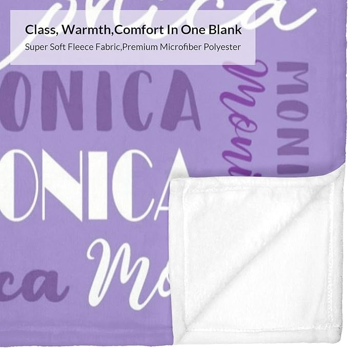 Name Blanket Personalized Blanket for Adult Kids Flannel Customize Throw Blanket Custom (Color 04, 50 x 60 Inches)