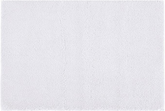 Madison Park Signature Marshmallow Bathroom Rug Non Slip, Luxrurious Plush Bath Mat, Absorbent, Quick Dry, Spa Design Bath Room Décor, 24x40, White