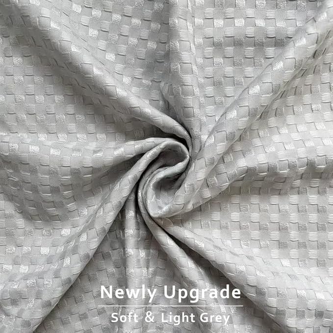 MIYE Pleated Waffle Weave Bed Skirt, Tailored Dust Ruffle 18 Inch Drop Easy Fit, Machine Washable (Light Grey, Full - 18" Drop)