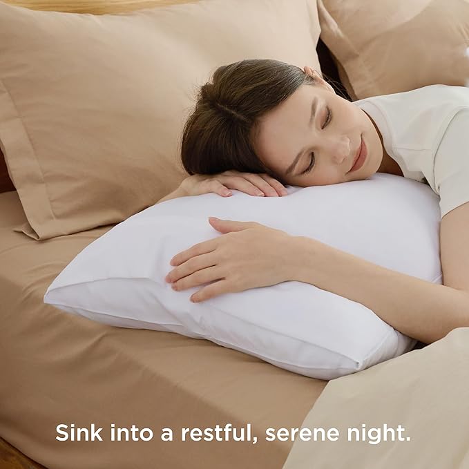 Bedsure Queen Pillow Cases Set of 4 - White Brushed Microfiber Pillowcases 4 Pack, Super Soft Pillowcase, Pillow Case Covers with Envelope Closure, Wrinkle, Fade and Stain Resistant, 20x30 Inches