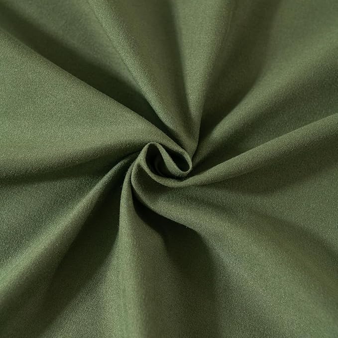TSUTOMI Green Bed Skirt Twin Size Ruffled Bed Skirt with Split Corners, Twin Bed Skirt 16 Inch Drop,Twin Size Bed Skirt Green for Ruffled Bed Skirt with Split Corners, Bed Skirt Twin Size