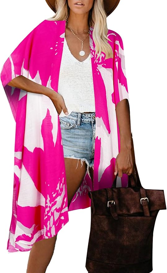 Moss Rose Women Summer Bikini Kimono Bathing Suit Cover Ups for Swimwear