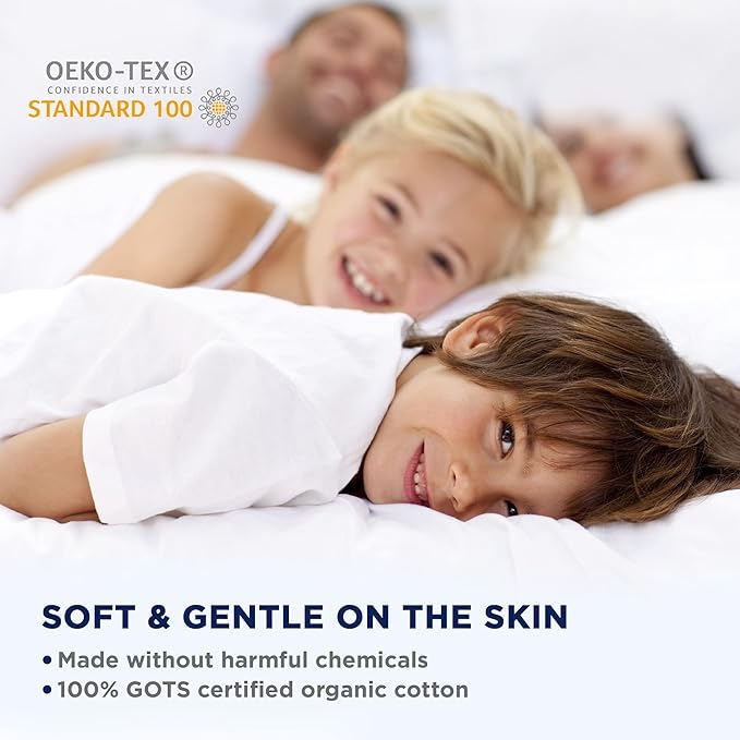 LANE LINEN 100% Organic Cotton Twin XL Sheets Set 3-Piece Pure Percale Bedsheets Bedding Breathable Fits Mattress Upto 15" Deep - Cheetah