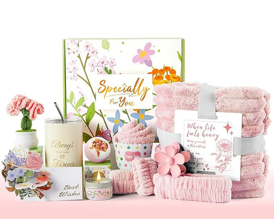 Birthday Gifts for Women, Care Package Get Well Soon Gift, Relaxing Spa Gift Baskets Unique Gifts for Women, Thinking of You Gifts Christmas Gift for Mom, Wife, Sister, Best Friend