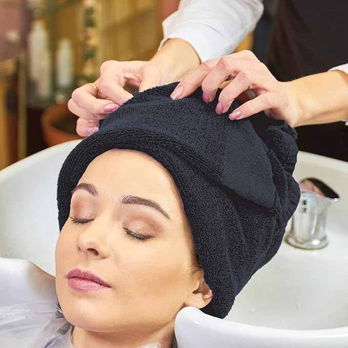 Arkwright Bleach Proof Salon Towels Bulk - Case of 180 - Highly Absorbent, 100% Cotton, Quick Dry Spa Face Towel for Hair Stylist, Barber, Pedicure, and Esthetician, 16 x 27 in, Navy