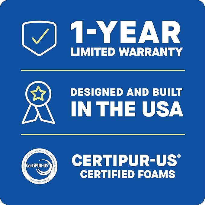 SEALY Dreamlife US Standard Size Memory Foam Cooling Pillow with SealyChill Cooling Gel, Removable Machine-Washable Cover, Made in The USA (2 Pack)