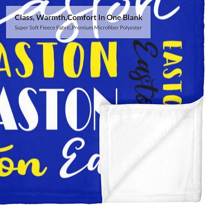 Name Blanket Personalized Blanket for Adult Kids Flannel Customize Throw Blanket Custom (Color 21, 40 x 50 Inches)