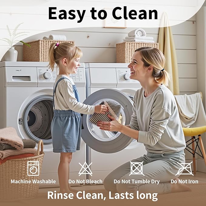 Waffle Runner Bath Mat - Long Boho Bathroom Rugs Non Slip Washable, Super Absorbent & Quick Dry, Soft Bath Mat Farmhouse Bathroom Decor, 24'' x 60'', Dark Grey and White