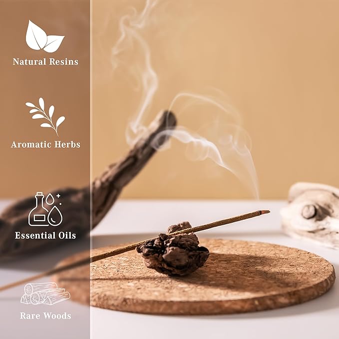 Incense Sticks, Frankincense & Myrrh Incense, Pack of 100 Stick, Hand Rolled Aromatic Masala Made with Natural Ingredients, 45-60 Min Burn Time, Best for Home Fragrance, Meditation, Yoga, Relaxation