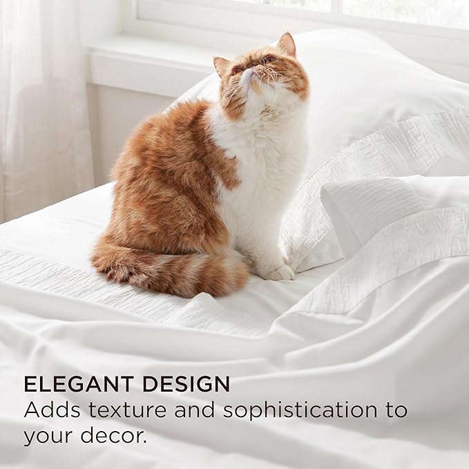 Bedsure Twin XL Sheet Sets Dorm Bedding - 3 Pieces Soft Extra Long Twin Sheets, Hotel Luxury, Easy Care Microfiber for Women, Men, White
