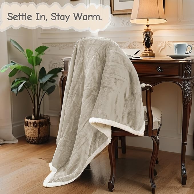 Electric Heated Blanket Full Size 72"x84", Soft Flannel with Overheat Protection, 6 Adjustable Heat Settings & 10-Hour Auto-Off Timer, Fast Heating for Winter Comfort, Camel