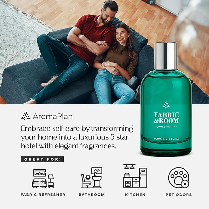 AromaPlan Natural luxurious Room Spray & Car Fragrance Kit, Dream On- Concentrated, Non-Toxic, Odor Eliminator & Long Lasting- Room Spray Air Freshener- Home, Car - 5 Star Hotel (100&30 ml)