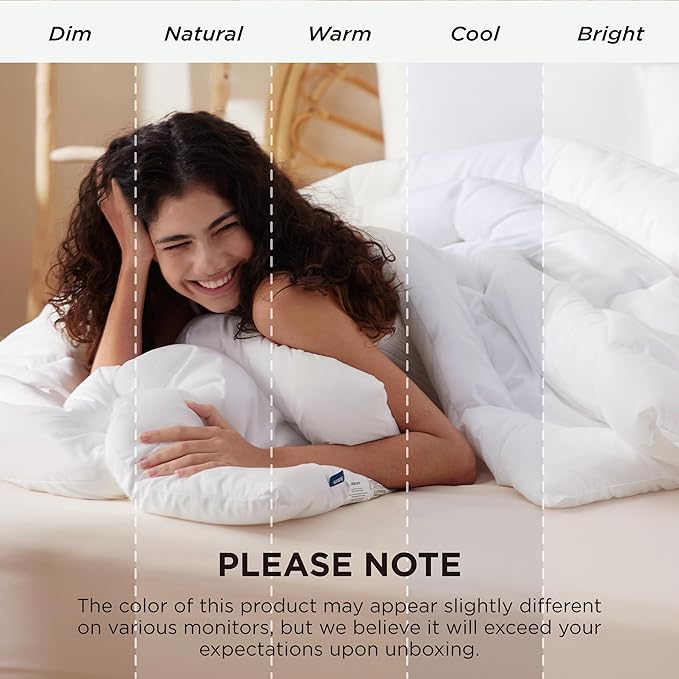 Bedsure Comforter Duvet Insert - Quilted Comforters Queen Plus Size, All Season Duvet, GentleSoft Down Alternative Bedding, with 8 Tabs, Gifts for Women/Men,White,Queen Plus 90 x 90 Inches