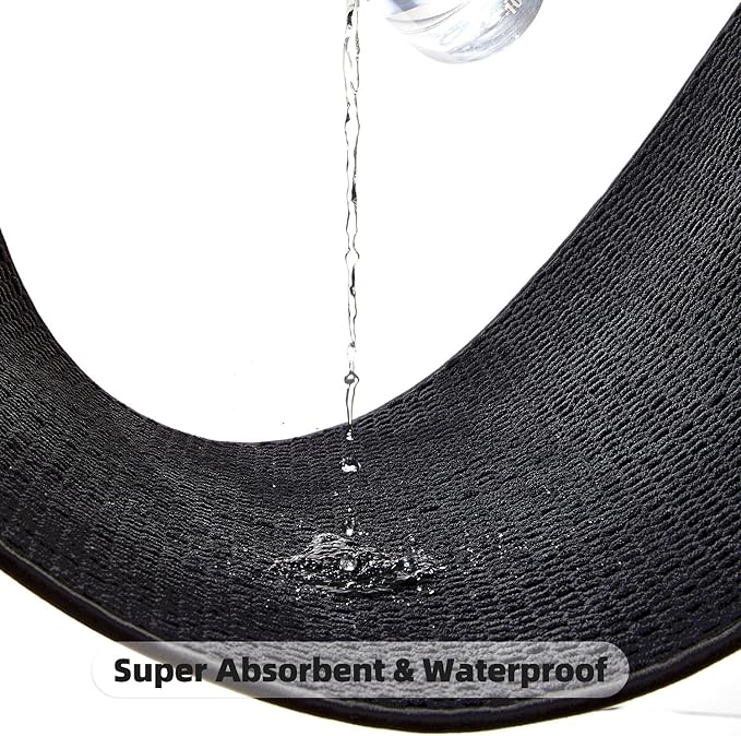Black Large Bathroom Rugs Non Slip Washable Bath Rugs Super Absorbent Bathroom Rug Thin Quick Dry Low Pile Bath Mats, Black 36''x48''