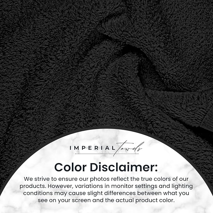 50 PK Saloon Towel Black