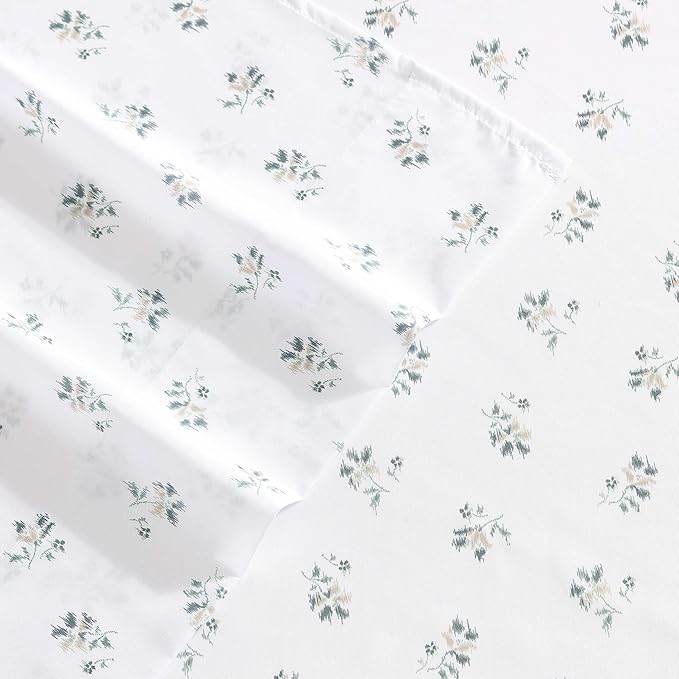 Wrangler - Full Bed Sheets, Ultra-Soft & Lightweight Bedding with Matching Pillowcases, Lightweight Bed Set for All Season Comfort, Oeko-Tex Certified (Sketchy Ditsy Green)