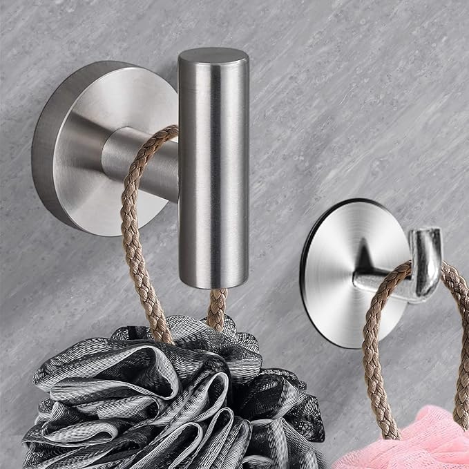 8 Pieces Bathroom Towel Rack Set, Includes 2PCS 23.6 inch Towel bar, 2PCS Towel Hook, 2 PCS Towel Ring, 2PCS Toilet Paper Holder-Matte Black Bathroom Accessories Sets
