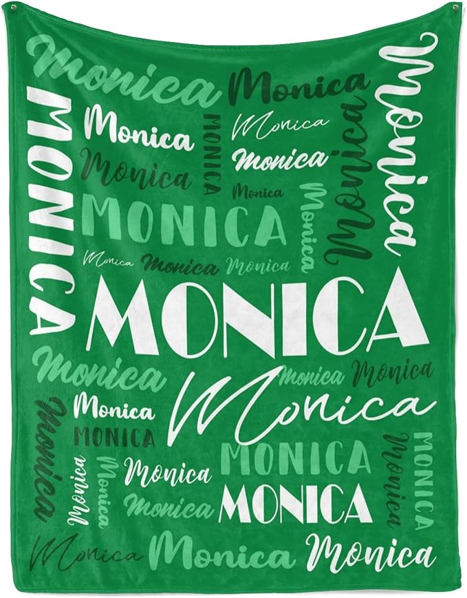 Name Blanket Personalized Blanket for Adult Kids Flannel Customize Throw Blanket Custom (Color 22, 40 x 50 Inches)