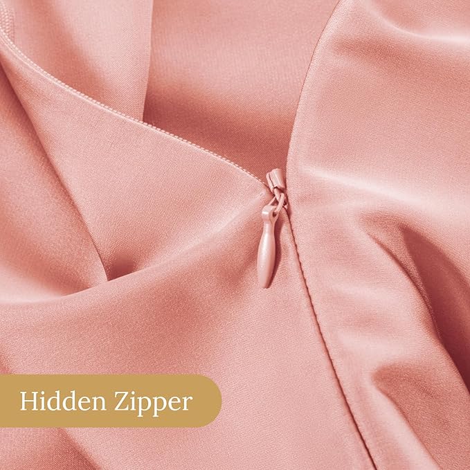 INFIIXSO Mulberry Silk Pillow Case King Size, Silk Pillowcase with Hidden Zipper 20"x36", Extraordinary Smooth and Soft Pillow Cases for Hair and Skin(Blush Pink, 1 Pack)