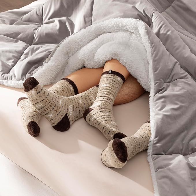 UGG Blissful Comforter Set with 2 Pillow Shams Reversible White Comforter Plush Fluffy Warm Bed Set Premium Hypoallergenic Down Alternative Bedding Breathable, King/California King, Seal Gray