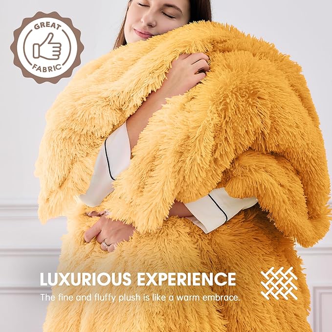Heated Electric Blanket Twin–Faux Fur with Soft Thick Sherpa,Warm Winter Birthday Gifts for Women Grandma，10 Heat Settings,5 Time Settings with Fast Heating, 62x84, Beige
