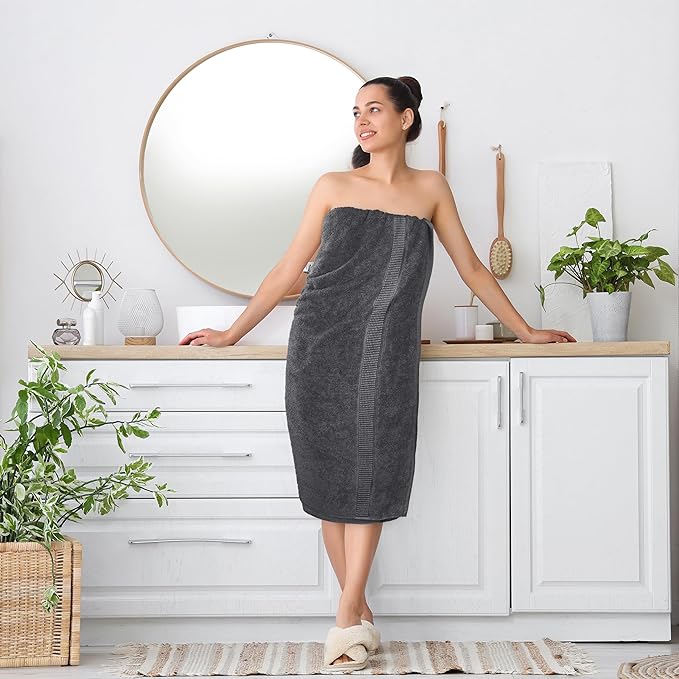 Utopia Towels Luxurious Jumbo Bath Sheet 2 Piece, 600 GSM, 35 by 70 Inches, 100% Ring Spun Cotton, Highly Absorbent and Quick Dry Extra Large Bath Towel, Super Soft Towel, Grey